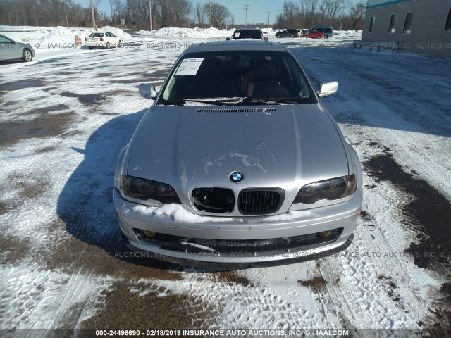 WBABN33433PG61124 - 2003 BMW 325 CI SILVER photo 6