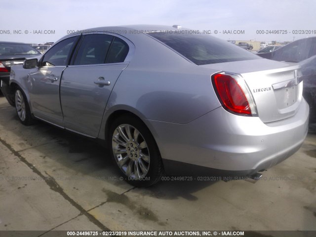 1LNHM94R79G621370 - 2009 LINCOLN MKS SILVER photo 3