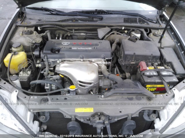 JTDBE32K640271841 - 2004 TOYOTA CAMRY LE/XLE Сұр фото 10