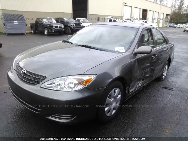 JTDBE32K640271841 - 2004 TOYOTA CAMRY LE/XLE Сұр фото 2