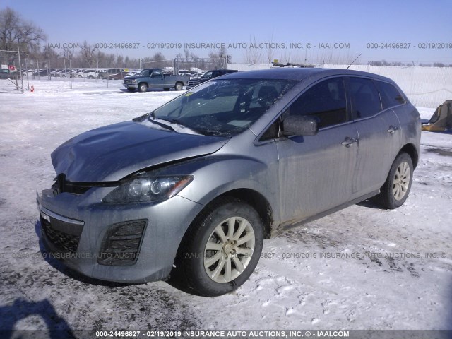 JM3ER2BM3B0403651 - 2011 MAZDA CX-7 SILVER photo 2