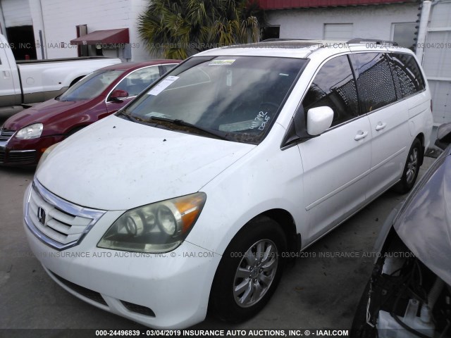 5FNRL38608B411792 - 2008 HONDA ODYSSEY EXL WHITE photo 2