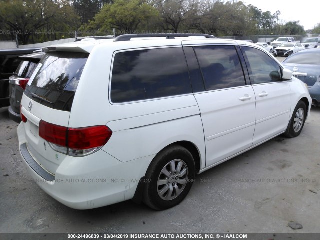 5FNRL38608B411792 - 2008 HONDA ODYSSEY EXL WHITE photo 4