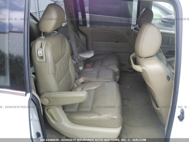 5FNRL38608B411792 - 2008 HONDA ODYSSEY EXL WHITE photo 8