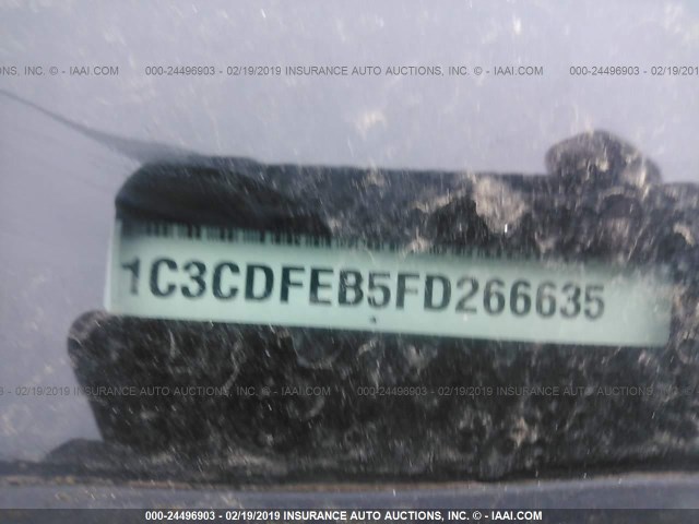 1C3CDFEB5FD266635 - 2015 DODGE DART GT WHITE photo 9