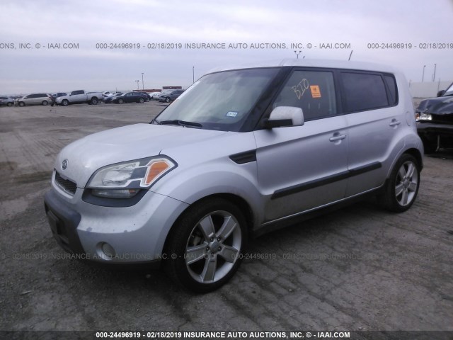 KNDJT2A22B7709417 - 2011 KIA SOUL +/!/SPORT SILVER photo 2