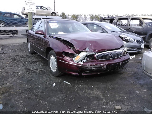 2G4WY52M1W1540921 - 1998 BUICK CENTURY LIMITED BURGUNDY photo 1