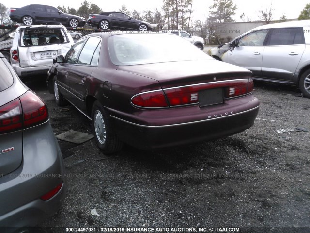 2G4WY52M1W1540921 - 1998 BUICK CENTURY LIMITED BURGUNDY photo 3