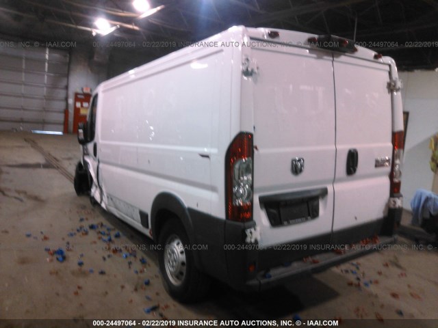 3C6TRVAG1HE501601 - 2017 RAM PROMASTER 1500 1500 STANDARD WHITE photo 3