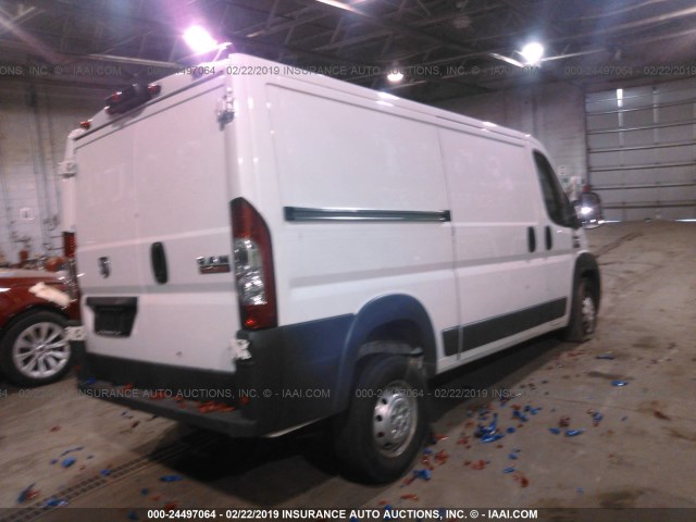 3C6TRVAG1HE501601 - 2017 RAM PROMASTER 1500 1500 STANDARD WHITE photo 4