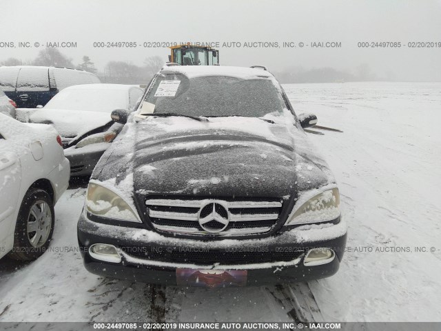 4JGAB75E43A424433 - 2003 MERCEDES-BENZ ML 500 BLACK photo 6