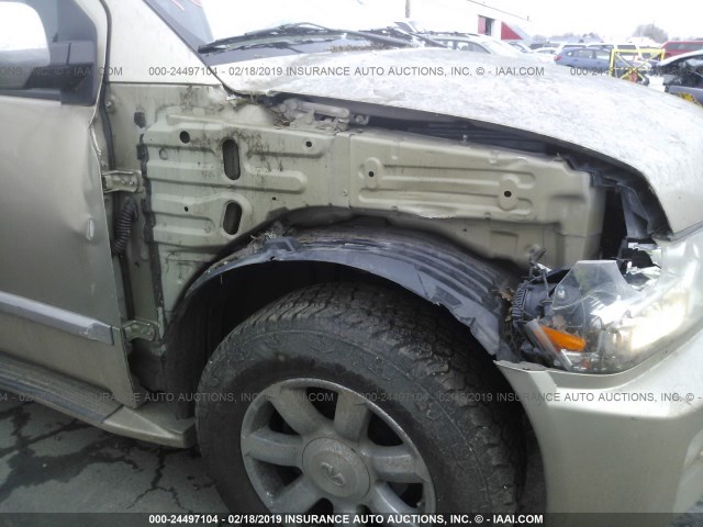 5N3AA08C84N808348 - 2004 INFINITI QX56 GOLD photo 6