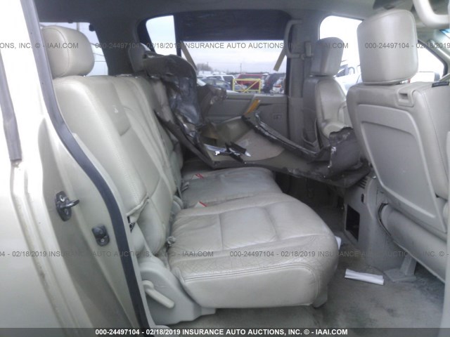 5N3AA08C84N808348 - 2004 INFINITI QX56 GOLD photo 8