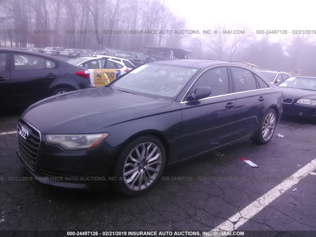 WAUDFAFC8CN106465 - 2012 AUDI A6 PREMIUM PLUS GRAY photo 2