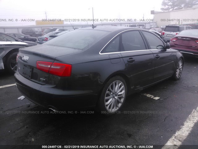 WAUDFAFC8CN106465 - 2012 AUDI A6 PREMIUM PLUS GRAY photo 4