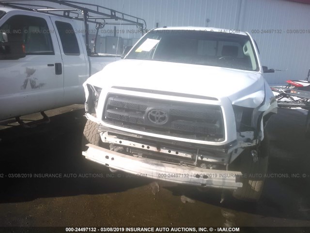 5TFUY5F16BX178531 - 2011 TOYOTA TUNDRA DOUBLE CAB SR5 WHITE photo 6