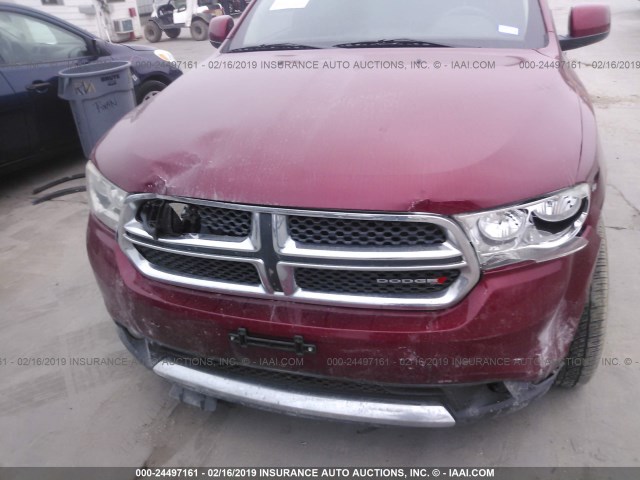 1C4RDJAG4DC614261 - 2013 DODGE DURANGO SXT RED photo 6