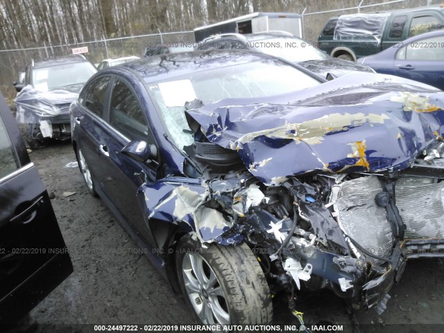 5NPEC4AC7DH605588 - 2013 HYUNDAI SONATA SE/LIMITED BLUE photo 1