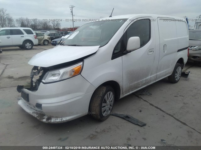 3N63M0YN4FK713838 - 2015 CHEVROLET CITY EXPRESS LS WHITE photo 2