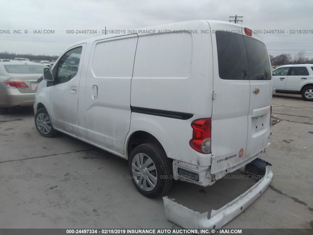 3N63M0YN4FK713838 - 2015 CHEVROLET CITY EXPRESS LS WHITE photo 3