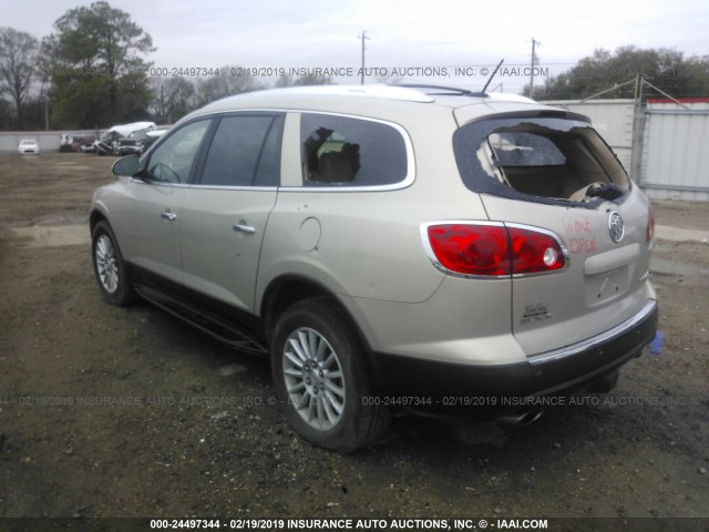 5GALRBED3AJ240442 - 2010 BUICK ENCLAVE CXL BEIGE photo 3