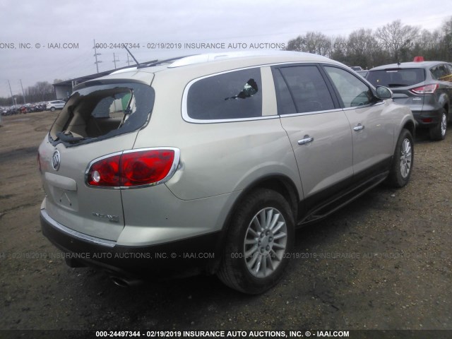 5GALRBED3AJ240442 - 2010 BUICK ENCLAVE CXL BEIGE photo 4