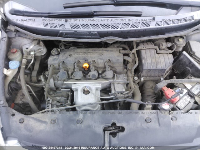 1HGFA465X7L000969 - 2007 HONDA CIVIC GX SILVER photo 10