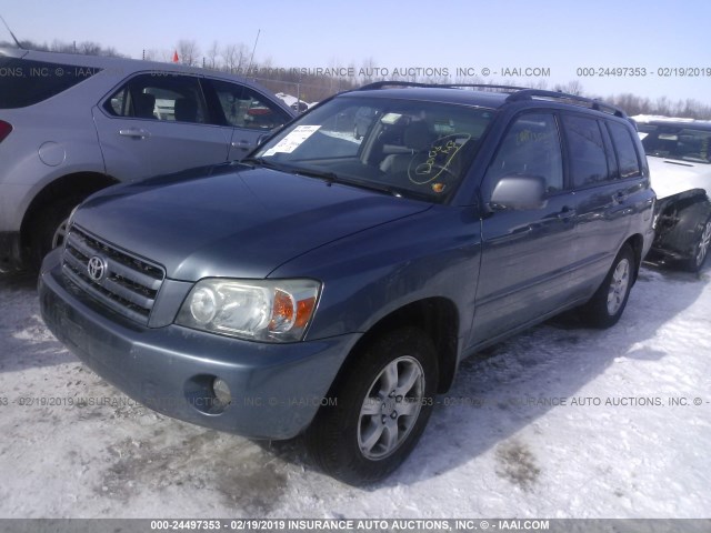 JTEDP21A870146068 - 2007 TOYOTA HIGHLANDER SPORT/LIMITED Light Blue photo 2