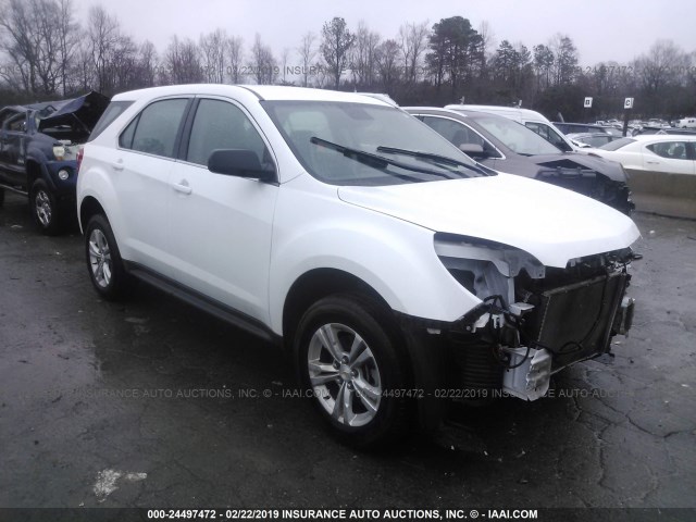 2GNALBEK8G6324727 - 2016 CHEVROLET EQUINOX LS WHITE photo 1