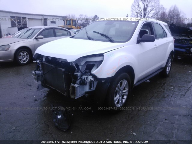 2GNALBEK8G6324727 - 2016 CHEVROLET EQUINOX LS WHITE photo 2