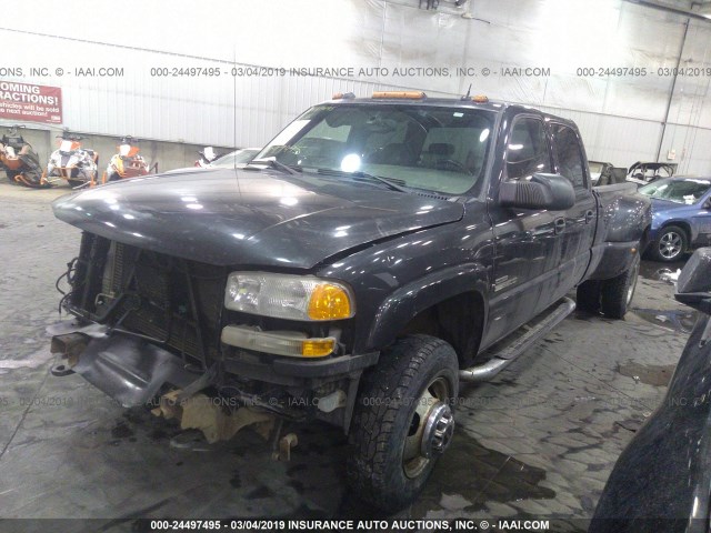 1GTJK33215F846672 - 2005 GMC NEW SIERRA K3500 BLACK photo 2