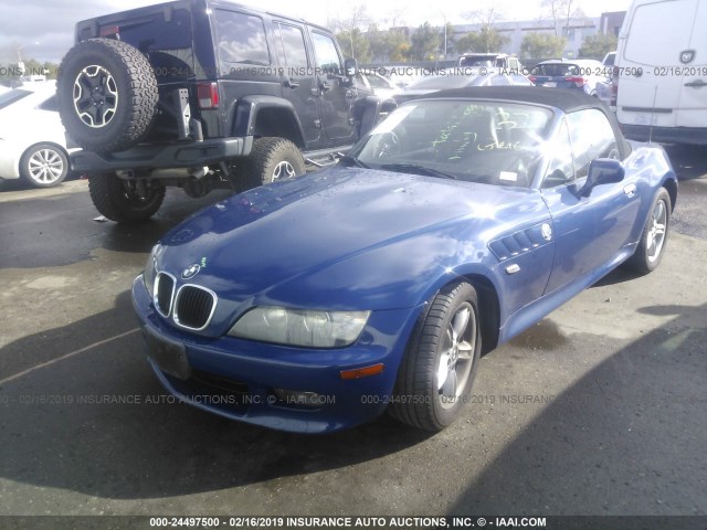 4USCN33412LK51006 - 2002 BMW Z3 2.5 BLUE photo 2
