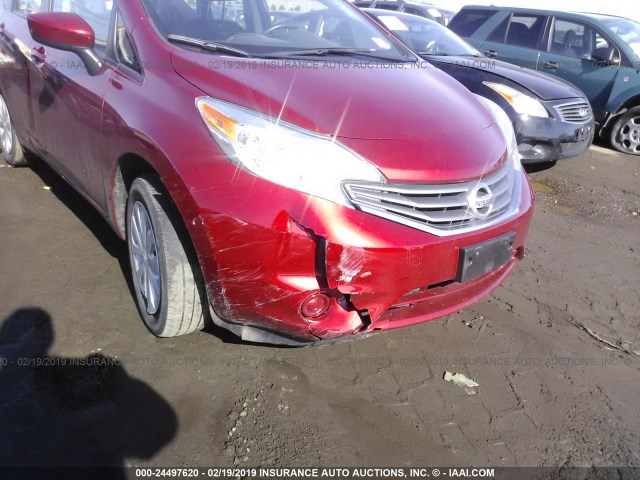 3N1CE2CP0GL379472 - 2016 NISSAN VERSA NOTE S/S PLUS/SV/SL/SR RED photo 6