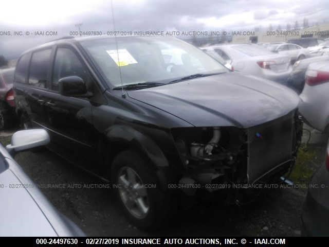 2C4RDGCG6CR231590 - 2012 DODGE GRAND CARAVAN SXT BLACK photo 1