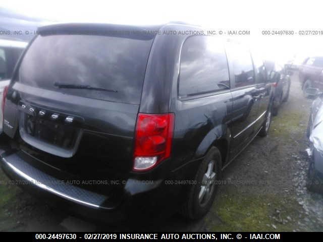 2C4RDGCG6CR231590 - 2012 DODGE GRAND CARAVAN SXT BLACK photo 4