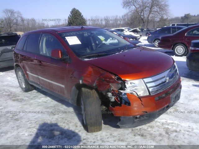 2FMDK39C87BA58775 - 2007 FORD EDGE SEL PLUS ORANGE photo 1