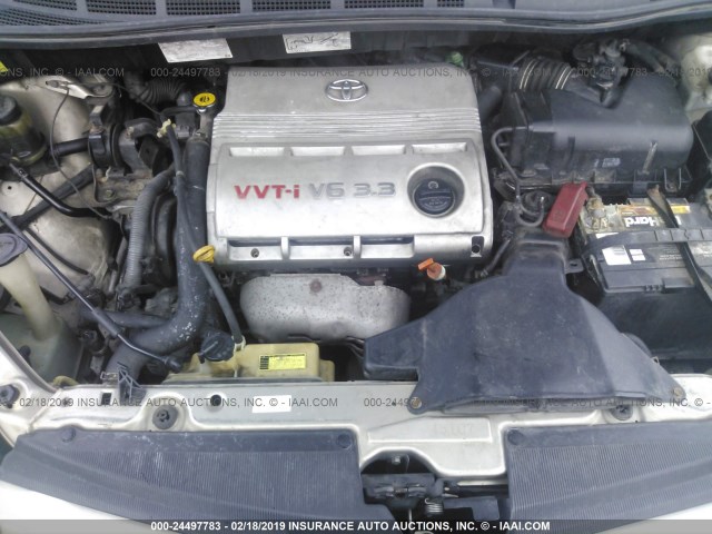 5TDZA23C56S574301 - 2006 TOYOTA SIENNA CE/LE TAN photo 10