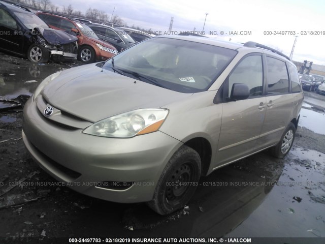 5TDZA23C56S574301 - 2006 TOYOTA SIENNA CE/LE TAN photo 2