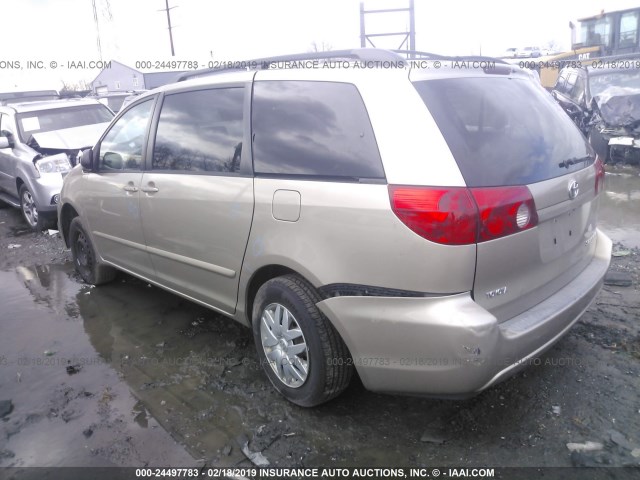 5TDZA23C56S574301 - 2006 TOYOTA SIENNA CE/LE TAN photo 3