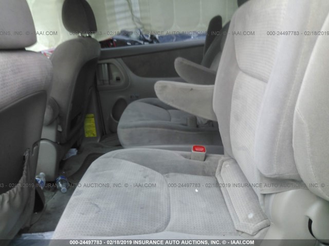 5TDZA23C56S574301 - 2006 TOYOTA SIENNA CE/LE TAN photo 8