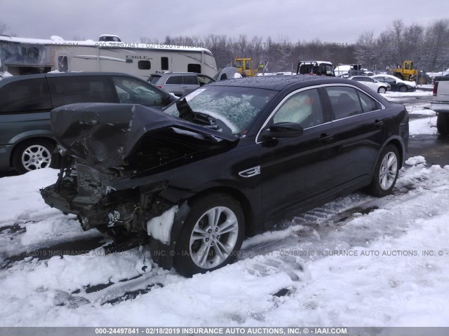 1FAHP2H81GG139498 - 2016 FORD TAURUS SEL BLACK photo 2