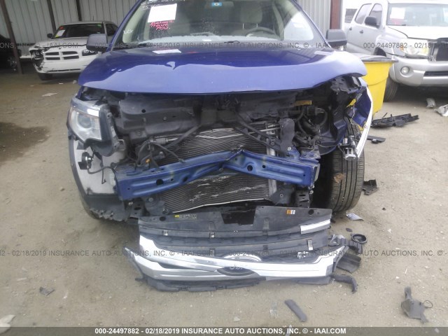 2FMDK3GC1EBB63545 - 2014 FORD EDGE SE BLUE photo 6