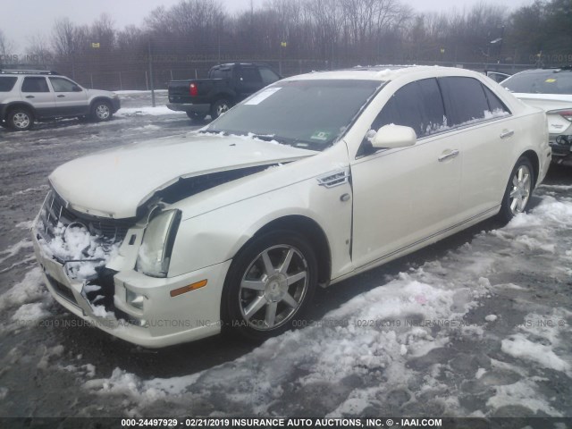 1G6DK67V480188701 - 2008 CADILLAC STS WHITE photo 2