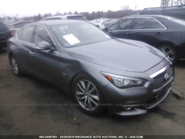 JN1EV7AR9GM346163 - 2016 INFINITI Q50 PREMIUM/SPORT GRAY photo 1