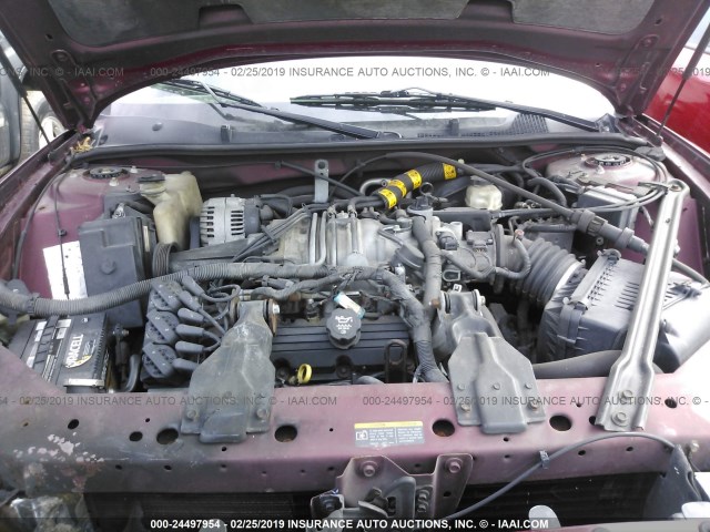 2G4WF521231171235 - 2003 BUICK REGAL GS MAROON photo 10