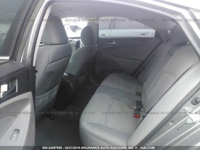 5NPEB4AC1EH870947 - 2014 HYUNDAI SONATA GLS GRAY photo 8