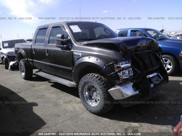 1FTWW31Y88ED87314 - 2008 FORD F350 SRW SUPER DUTY GRAY photo 1