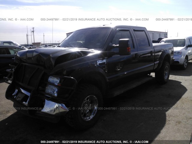 1FTWW31Y88ED87314 - 2008 FORD F350 SRW SUPER DUTY GRAY photo 2