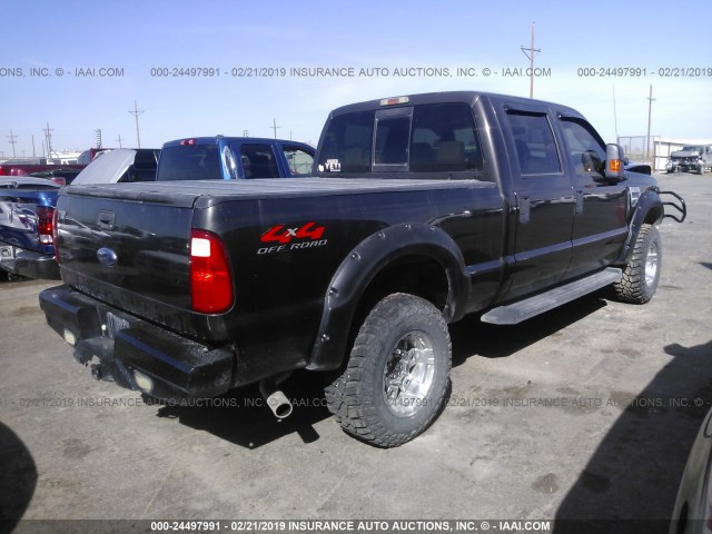 1FTWW31Y88ED87314 - 2008 FORD F350 SRW SUPER DUTY GRAY photo 4