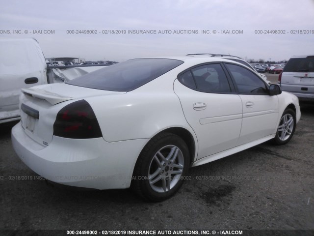 2G2WR524151334731 - 2005 PONTIAC GRAND PRIX GTP WHITE photo 4